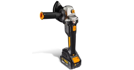 Шлифмашина угловая аккумуляторная RUNTEC PRO 125 мм, 20В, 2*4Ач, 900Вт