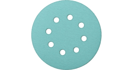Шлифовальный круг на бумажной основе 125 мм GRIP P400 8 отв 10 шт Sandwox 137 Green ALO 137.125.400.08-10