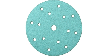 Шлифовальный круг на бумажной основе 150 мм GRIP P180 15 отв 10 шт Sandwox 137 Green ALO 137.150.180.15-10