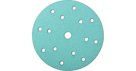 Шлифовальный круг на бумажной основе 150 мм GRIP P240 15 отв 10 шт Sandwox 137 Green ALO 137.150.240.15-10