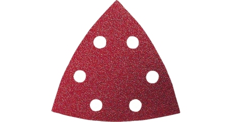 Шлифовальный лист MIRKA COARSE CUT 4060405010, 90х90 мм, Р100, 6 отв.