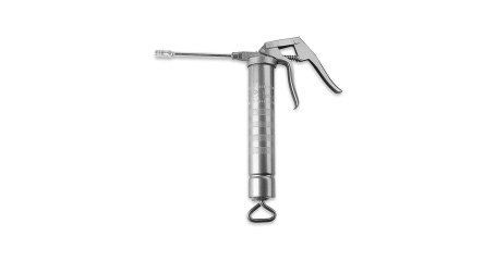 Шприц для консистентной смазки объемом 500 см3 с пистолетной ручкой прямой жесткий наконечник