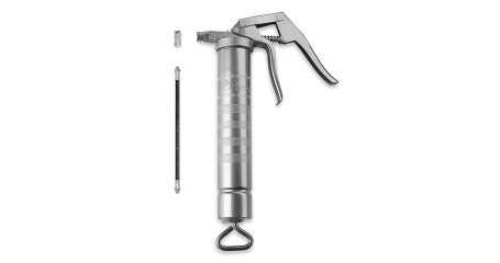 Шприц для консистентной смазки объемом 500 см3 с пистолетной ручкой выпускной шланг 300мм