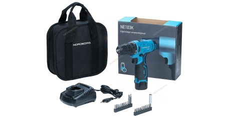 Шуруповерт аккумуляторный NORDBERG NE103K (с аккумулятором и зарядным устройством)