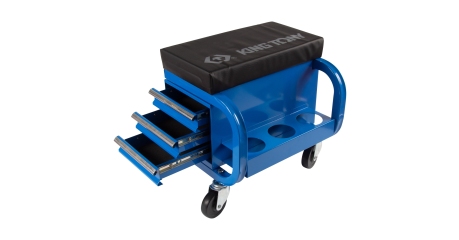 Сиденье на колесах ремонтное с 3-мя ящиками KING TONY 87C34-3B-B