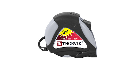 Рулетка в обрезиненном корпусе SMT316, 3 м