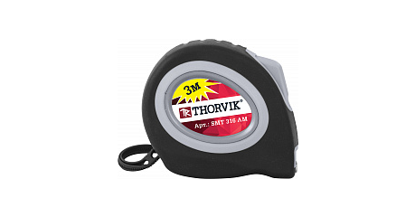 Рулетка с магнитным захватом и автостопом SMT316AM , в обрезиненном корпусе, 3 м