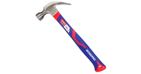 Молоток столярный с фиберглассовой рукояткой 337гр WP241010 WORKPRO