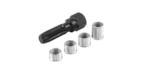 Набор для восстановления резьбы свечного отверстия М14, 5 предметов Thorvik SPTRS145