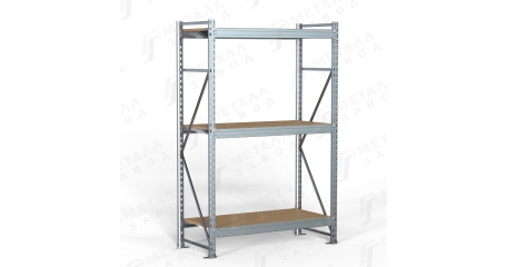 Стеллаж металлический оцинкованный SGR-V-Zn-ДСП 2163-2.0