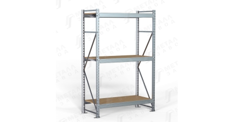Стеллаж металлический оцинкованный SGR-V-Zn-ДСП 2163-2.0