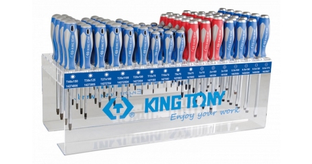 Стенд с силовыми отвертками и отвертками KING TONY 31516MR, TORX, серии 1461, 1462, 1427, 96 предметов