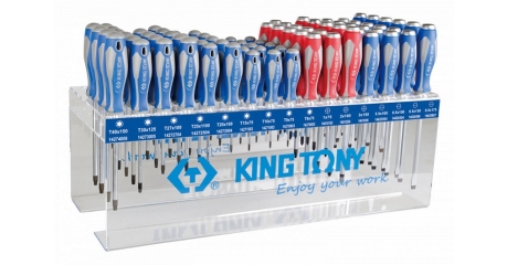 Стенд с силовыми отвертками и отвертками KING TONY 31516MR, TORX, серии 1461, 1462, 1427, 96 предметов