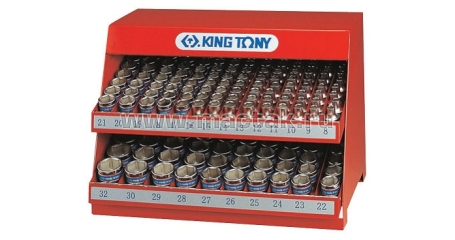 Стенд с торцевыми головками KING TONY 4072MR, 1/2