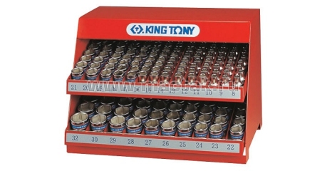 Стенд с торцевыми головками KING TONY 4072MR, 1/2", 8-32 мм, серия 4330М, 172 предмета