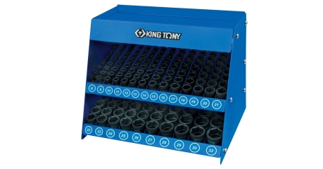 Стенд с ударными торцевыми головками KING TONY 4472MP, 1/2", 8-32 мм, серия 4535М, 158 предметов