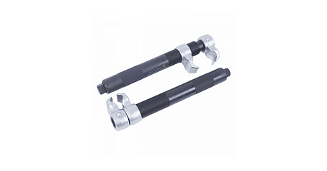 Стяжка амортизаторных пружин, 280 мм, кованная, усиленная, одинарный крюк, 2 предмета МАСТАК 100-05280D