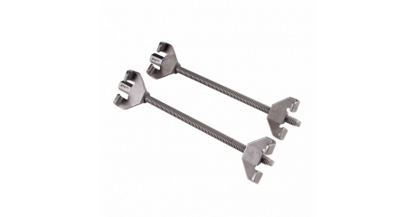 Стяжка амортизаторных пружин AFFIX AF10003370, 370 мм, вороненая, двойной крюк