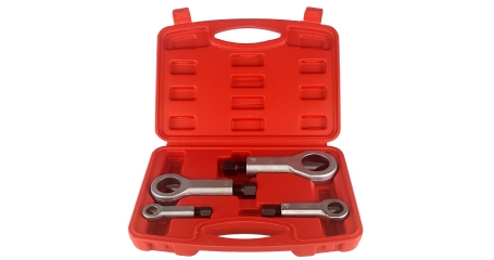 Съёмник для разбитых и прикипевших гаек гайкокол 4 предмета AE&T TA-D1012