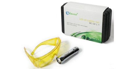 Течеискатель BC-UV-L-1 ультрафиолетовый в кейсе (светодиодный фонарик + очки)