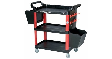 Тележка для инструмента с пластиковыми полками NORDBERG T3