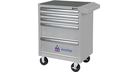 Тележка инструментальная 5 ящиков ОПТИМА серая МАСТАК 521-05581MG