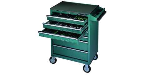 Тележка инструментальная с инструментом в ложементах JONNESWAY C-7DW146, 147 предметов