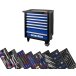 Тележка инструментальная 7 ящиков с 12 ложементами WP285002A WORKPRO