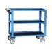 Тележка инструментальная c 3-мя открытыми полками, цвет синий