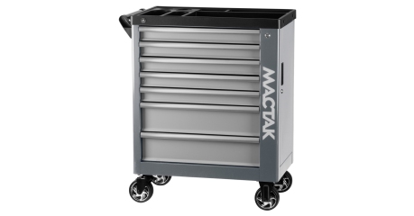 Тележка инструментальная НОВА МАСТАК 521-07580G (7 выдвижных ящиков, серая)