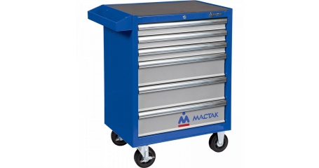 Тележка инструментальная серии «ПРИМА», 6 полок, синяя МАСТАК 521-06581B