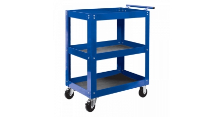 Тележка открытая, 3 полки, синяя МАСТАК 520-33720B