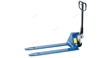 Тележка (рохля) складская гидравлическая с низким подхватом 1,5 т, с полиуретановыми колесами, мин. высота 52 мм NORDBERG N3903-15