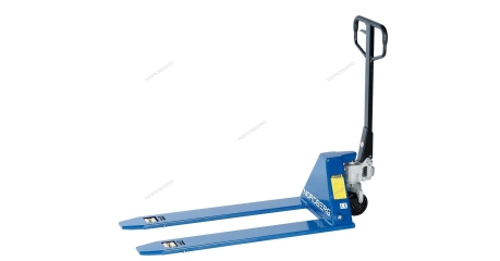 Тележка (рохля) складская гидравлическая с низким подхватом 1 т, с полиуретановыми колесами, мин. высота 35 мм NORDBERG N3903-10