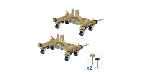 Комплект для перемещения авто NORDBERG N3S8+N3SK (тележка под колесо N3S8 2шт + 2 комплекта адаптеров N3SK)