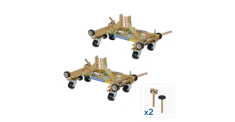 Комплект для перемещения авто NORDBERG N3S8+N3SK (тележка под колесо N3S8 2шт + 2 комплекта адаптеров N3SK)