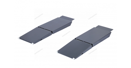 Трапы заездные двусоставные для низкорамных авто NORDBERG 4450J (опция, 2 шт., серого цвета)