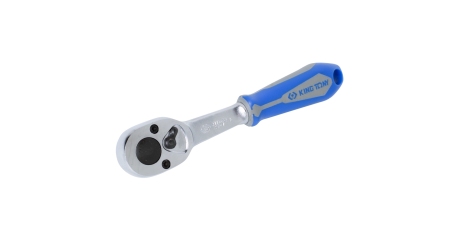 Трещотка 1/4"140 мм, 24 зубца, флажковая, фиксатор KING TONY 2779-55G