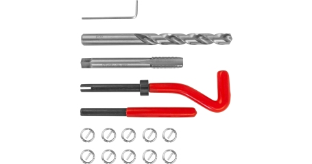 Набор для восстановления резьбы M10x1.25 15 предметов Thorvik TRIS10125