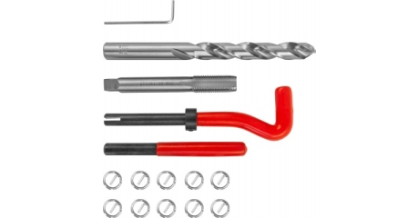 TRIS12125 Набор для восстановления резьбы M12x1.25, 15 предметов