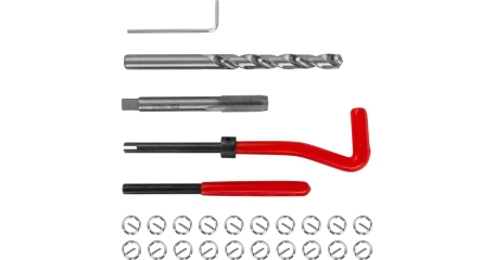 Набор для восстановления резьбы M8x1.0 25 предметов Thorvik TRIS810