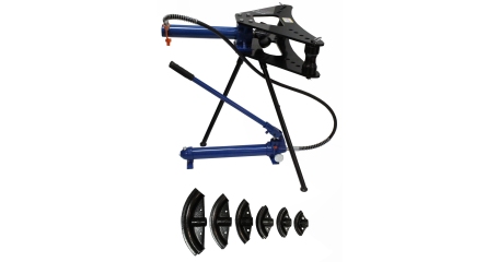 Трубогиб гидравлический AE&T Т60012р (12т) на подставке с выносным насосом