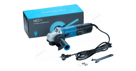 Угловая шлифовальная машин с регулировкой оборотов, ? диска 125 мм, 3000-11000 об/мин, 1050 Вт NORDBERG NE211