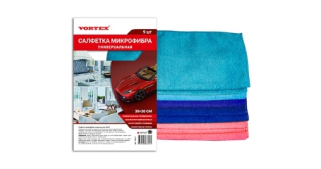 Универсальная салфетка микрофибра Complex Vortex 30х30 (9шт.)
