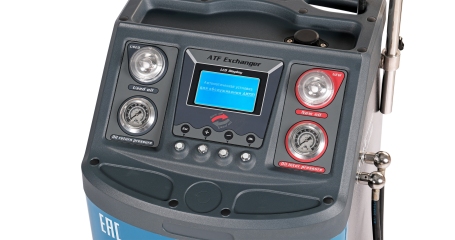 Установка для промывки и замены масла в АКПП синяя/серая NORDBERG CMA35S