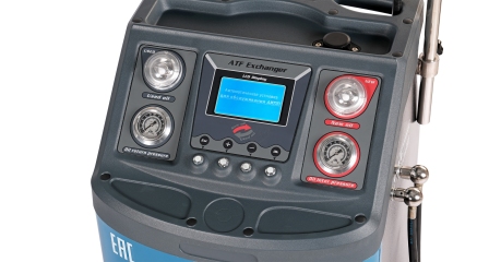 Установка для промывки и замены масла в АКПП синяя/серая NORDBERG CMA35S