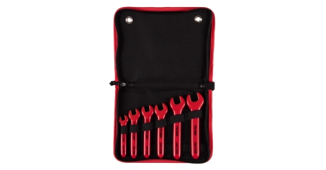 Набор рожковых диэлектрических ключей, 10-19 мм, 6 предметов, в футляре на молнии TOLSEN TTV83606