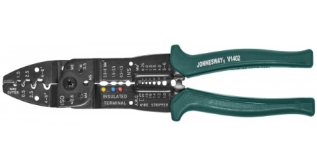 V1402 Обжиматель контактов профессиональный 8 в 1