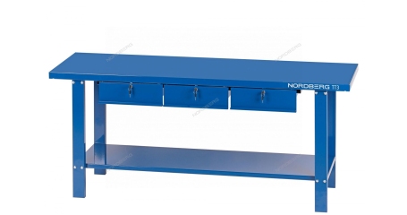 Верстак слесарный 3 подвесных ящика NORDBERG TT3