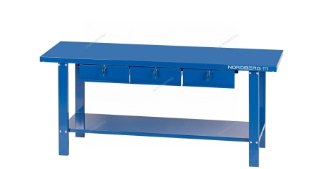 Верстак слесарный 3 подвесных ящика NORDBERG TT3